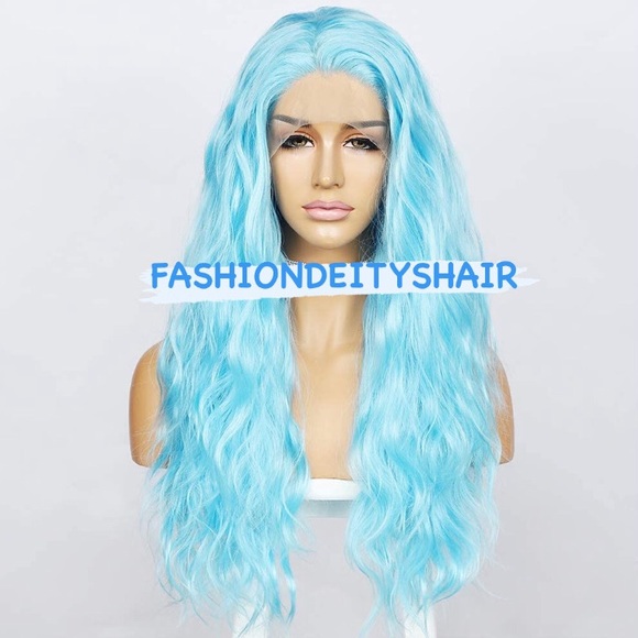 BABY BLUE WAVY LACE FRONT WIG💫 *NEW*…